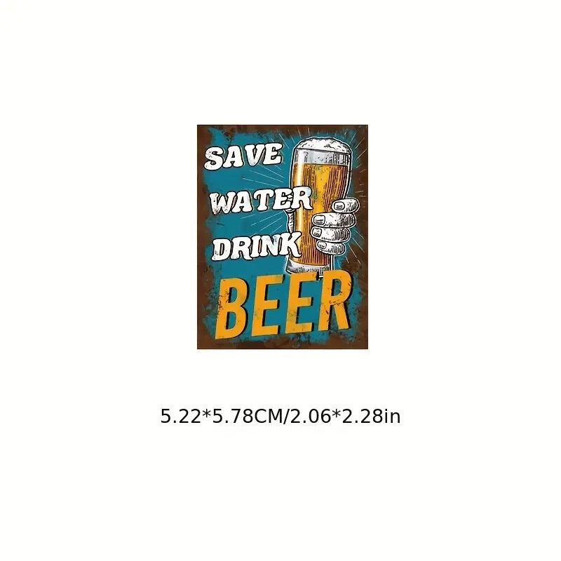 Assorted Beer Sticker Pack - 20 Pcs - Decals for Laptops Phones