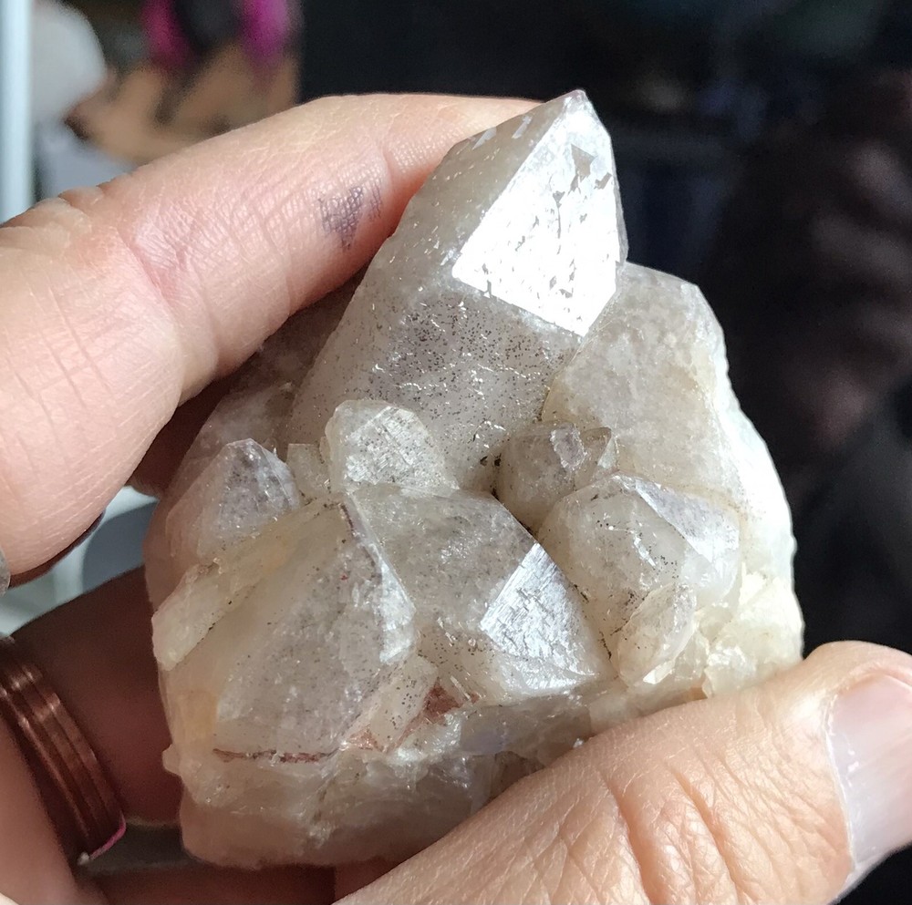 Colorado polka dot quartz crystal