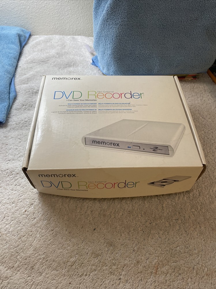 Memorex Slim External DVD Recorder. New Open Box