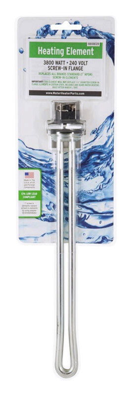 Reliance Copper WATER HEATER ELEMENT Electric Screw-In 240V 3800W Long 100108320