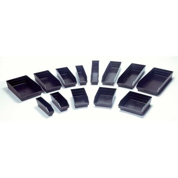 Quantum Storage Systems Qsb101br Shelf Storage Bin, Polypropylene/Polyethylene,