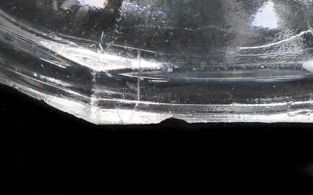 3 Pieces Pressed Glass