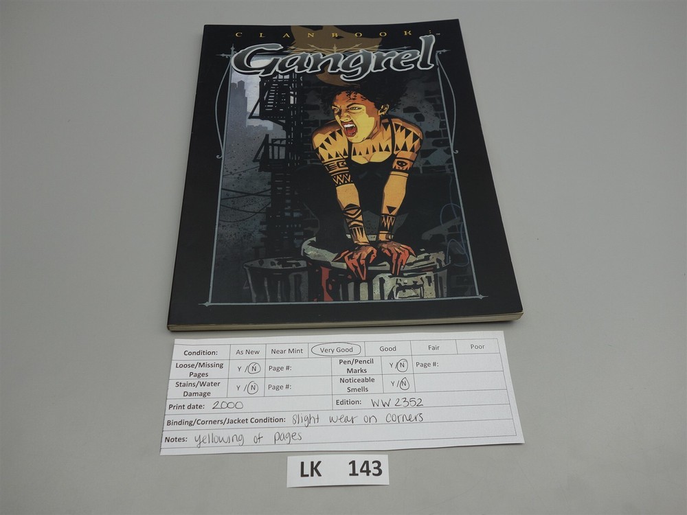 Vampire - The Masquerade: Clanbook Gangrel (White Wolf)
