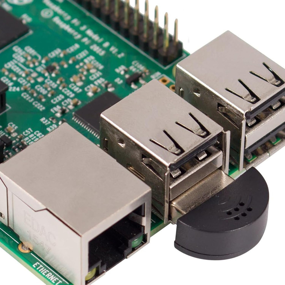 2 Pcs USB 2.0 Mini Microphone for Raspberry Pi 5 4 Model B, Module 3B+, Laptop/D