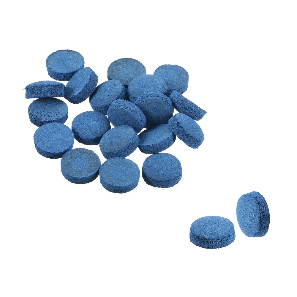 11mm Billiard Slide Stick Tips, 20pcs Replacement Tips, Blue