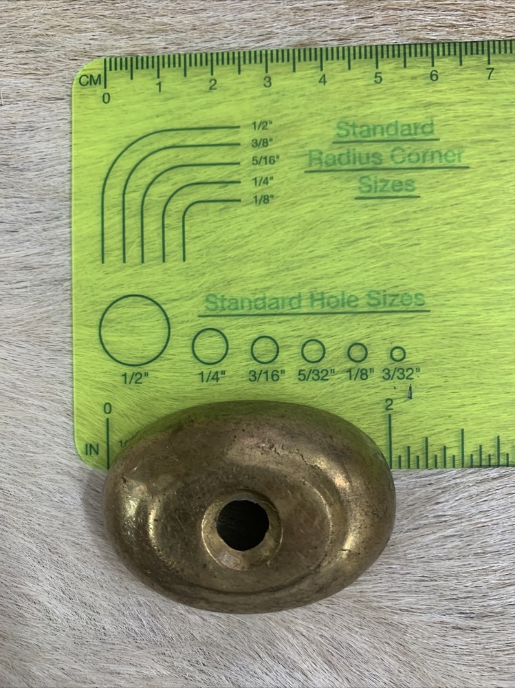 Brass Pistol Butt Cap with Screw