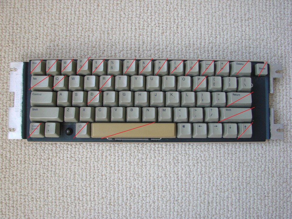 Apple IIe Keyboard, Key Caps, Single Cap