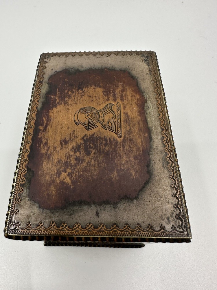 Vintage Sheffield Cigarette/Card Silver Box Knight Head