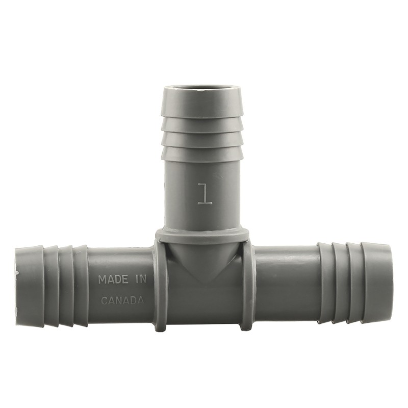 Lasco 1401010RMC Plastic Poly Insert Tee Fitting 1 in. for Cold Water