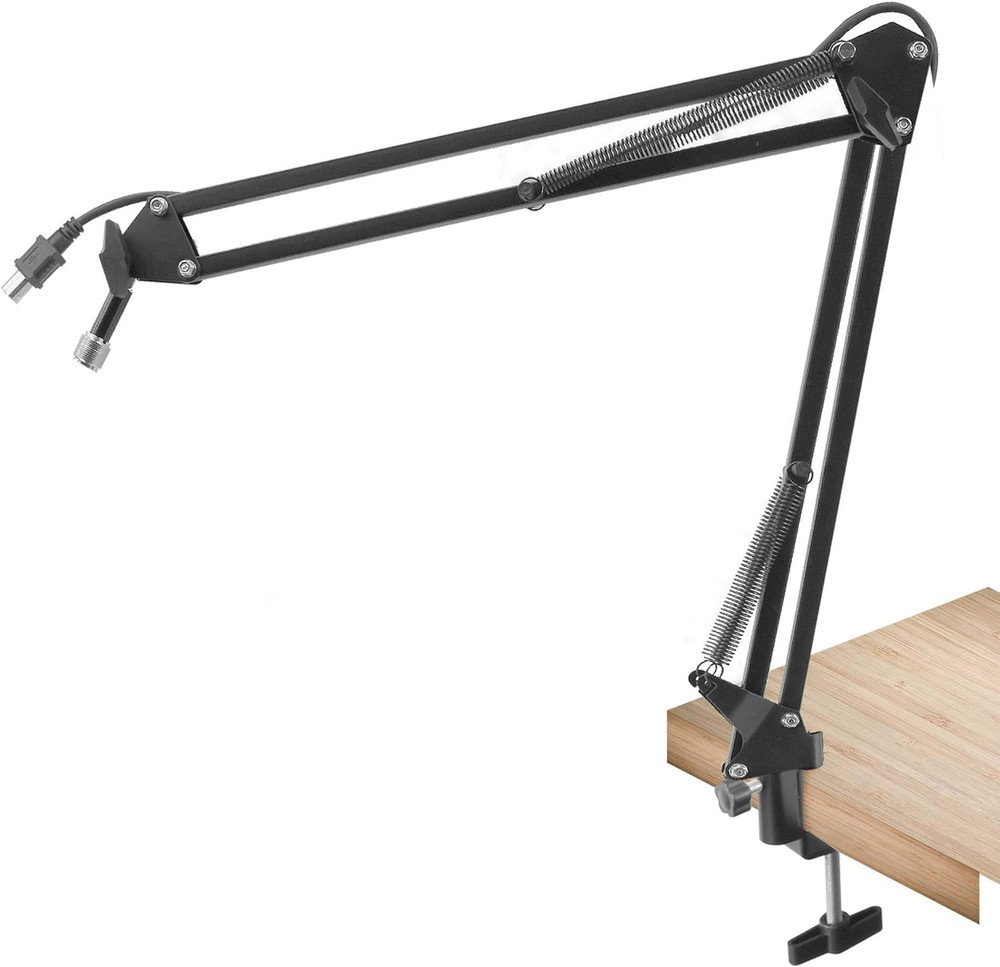 -PRO USB Suspension Boom Microphone Stand - Adjustable Compact USB Microphone Ar