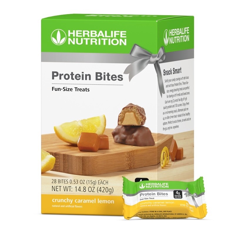 Protein Bites: Crunchy Caramel Lemon (28 bites)
