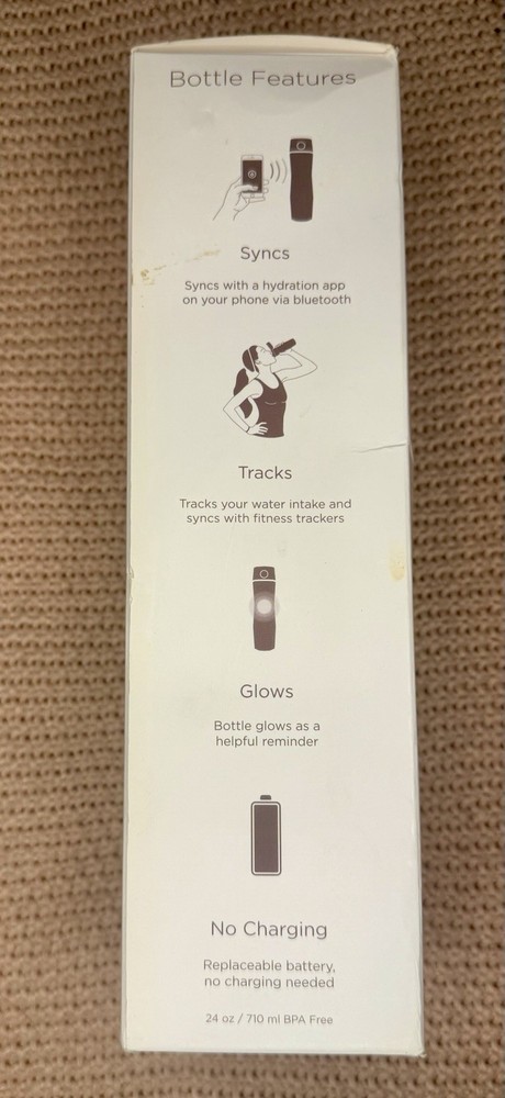 Hidrate Spark 2.0 Smart Water Bottle Bluetooth Hydration Tracker NEW