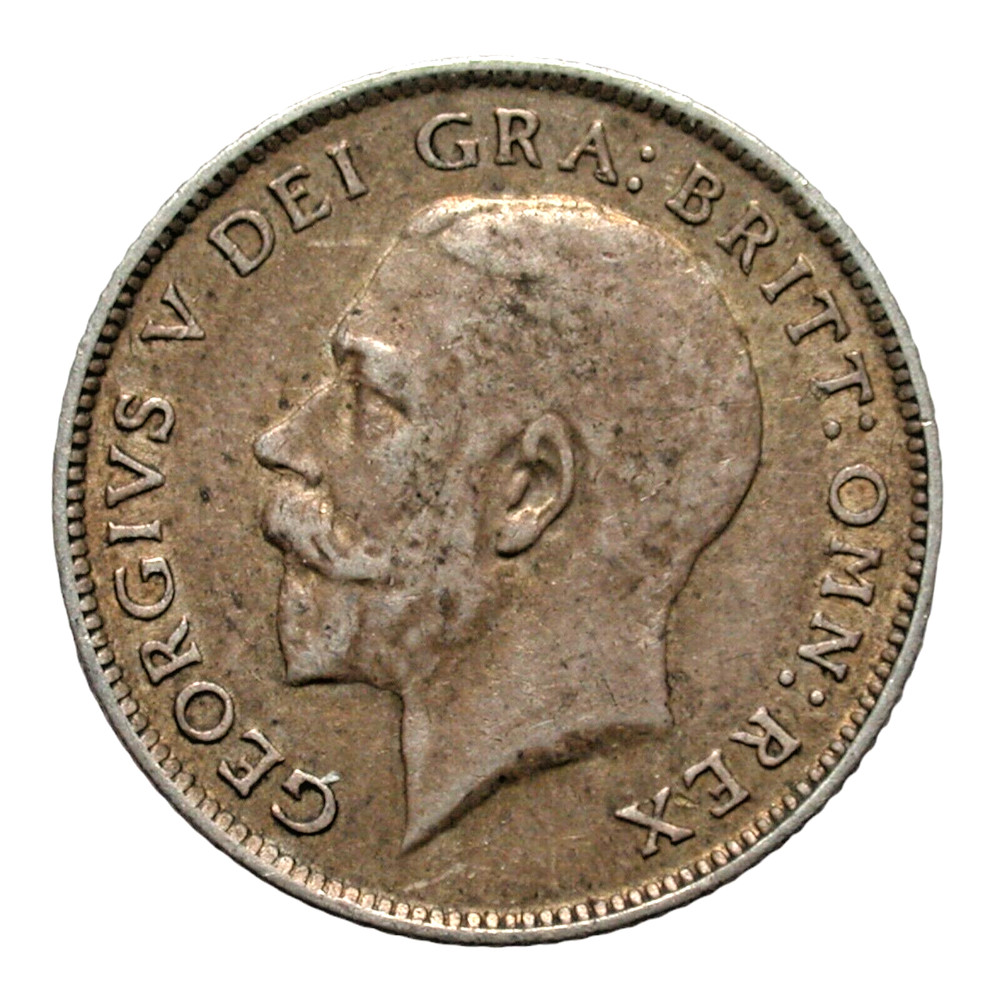 Great Britain 1916 Sixpence XF Silver