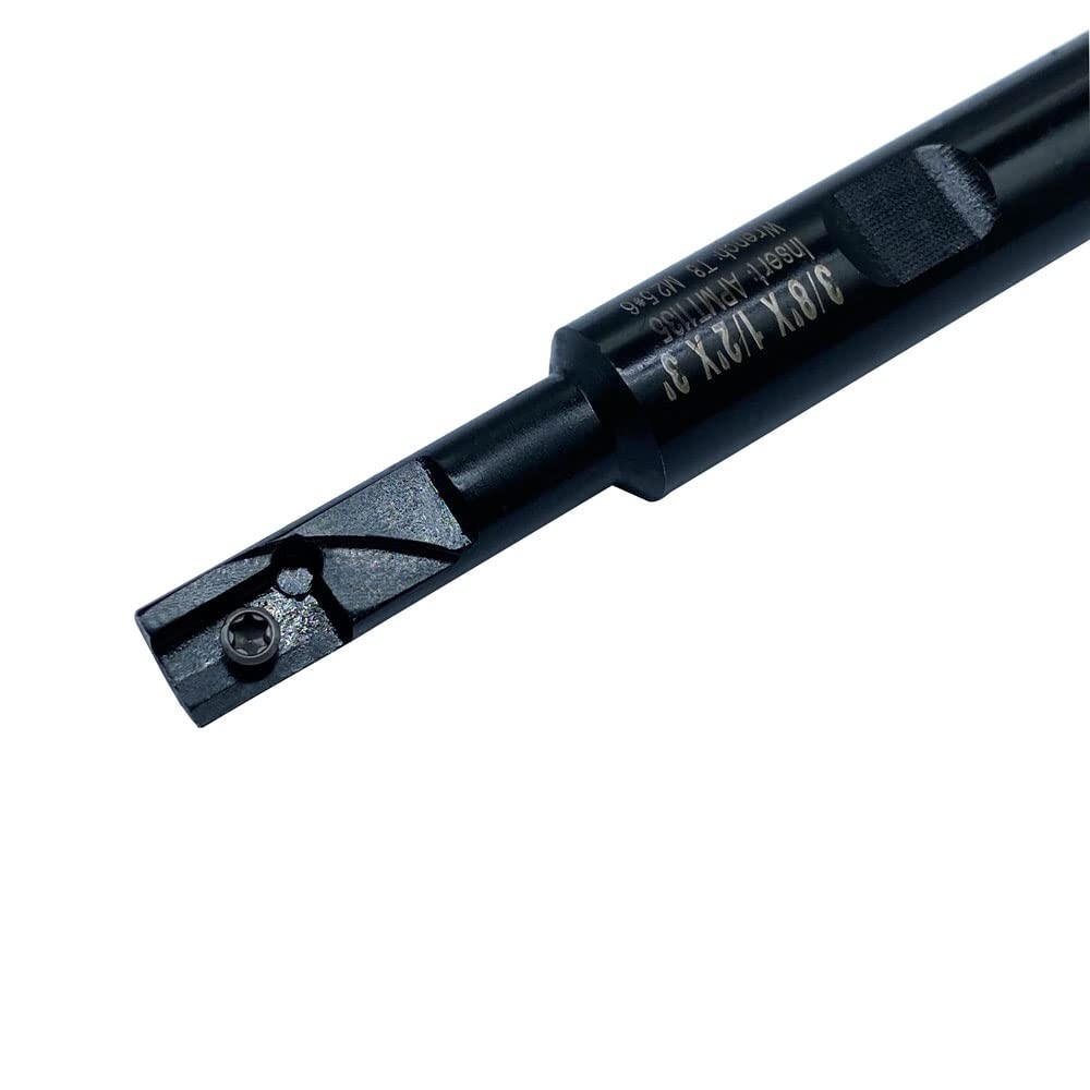 90° Square Shoulder Indexable End Mill holder 3/8×1/2× 3 +APMT1135PDER insert