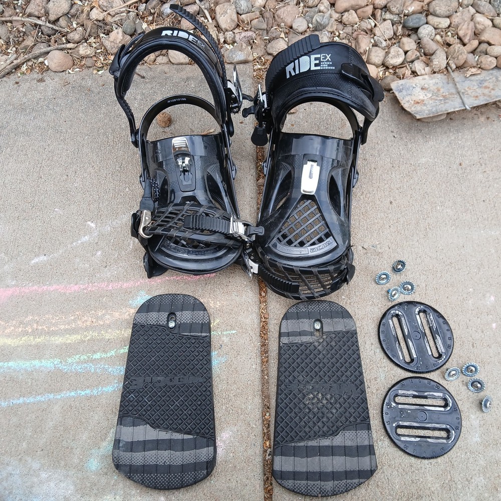 Vintage Ride Large EX Series Classic Snowboard Bindings Light Use Only