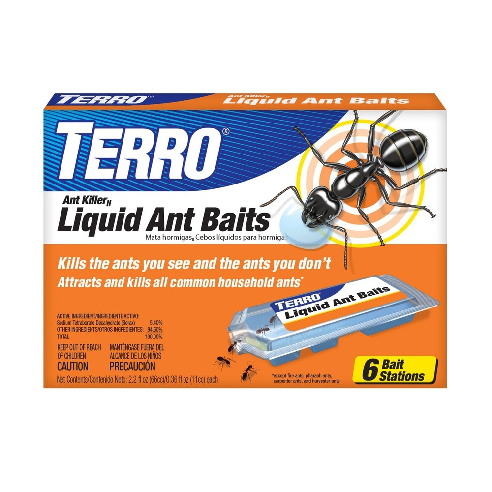 TERRO T300 Indoor Liquid Ant Baits 6 Count Bait Stations Ant Control