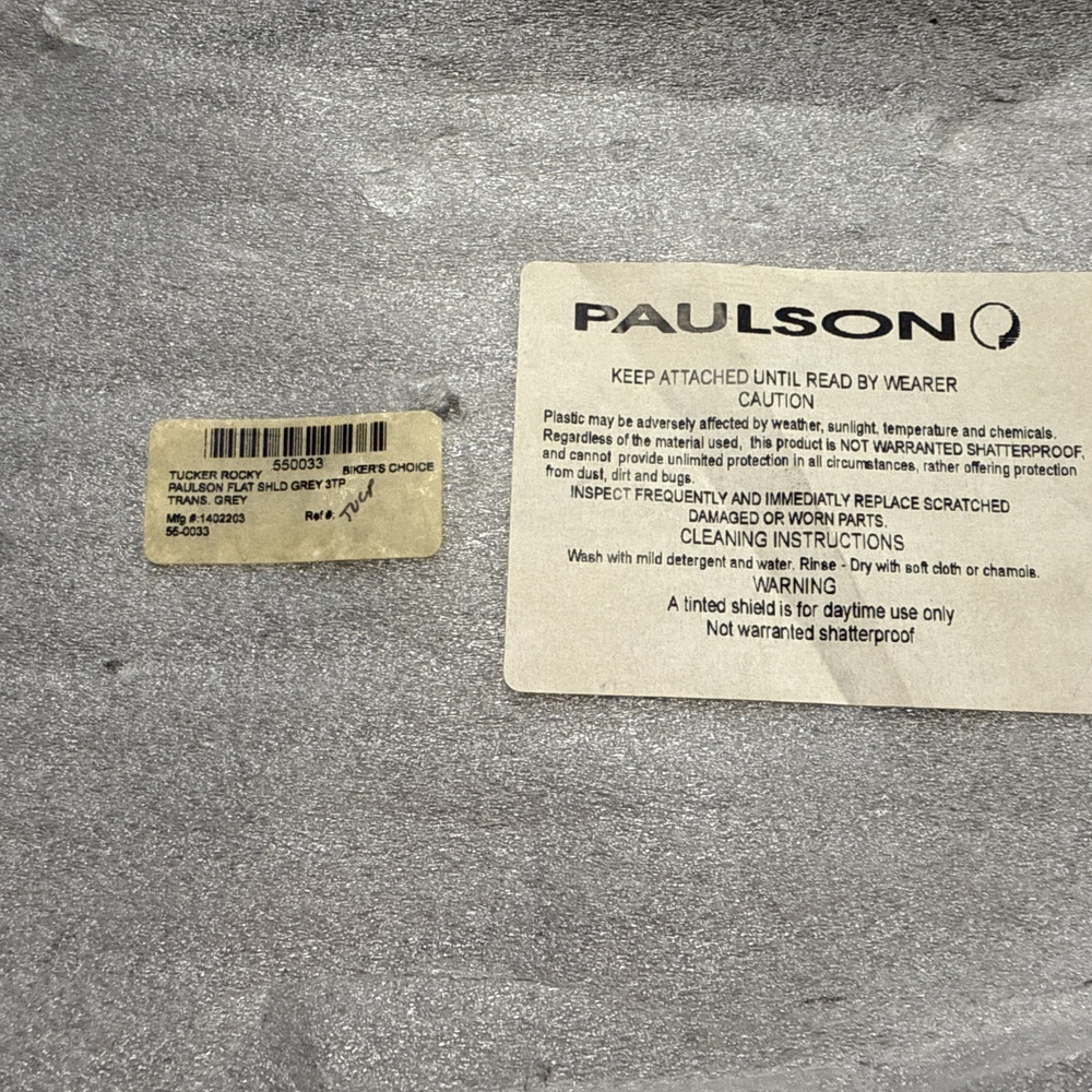 NEW GENUINE PAULSON 1402203 FLAT SHIELD GREY 3TP, 55-0033