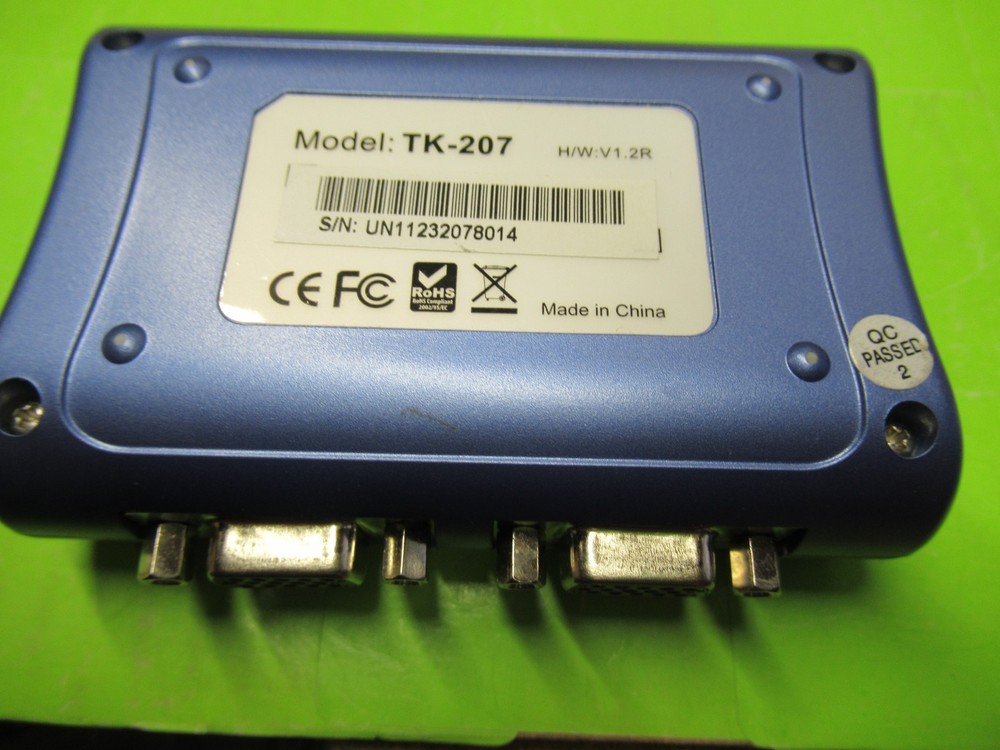 TRENDnet TK207 2-port USB Blue KVM Switch Cable