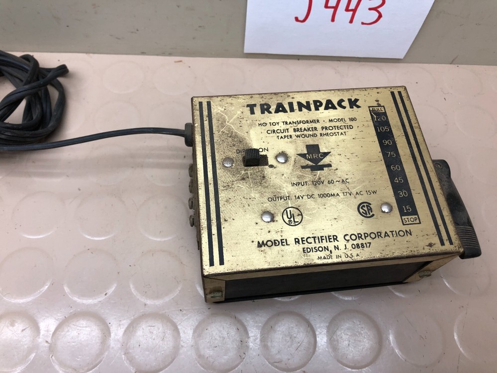 MRC Trainpack Model 100 HO Gauge Hobby Transformer - Untested