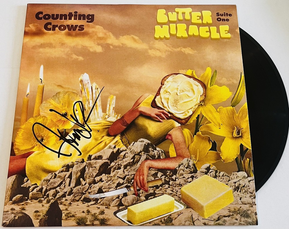 ADAM DURITZ SIGNED COUNTING CROWS BUTTER MIRACLE SUITE ONE LP VINYL RECORD JSA