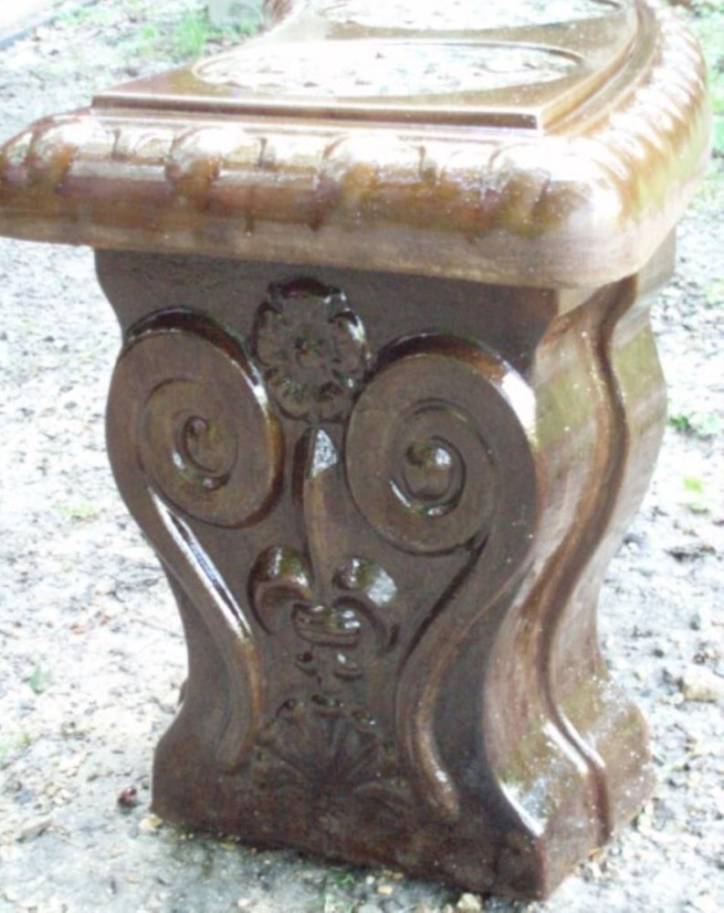 Concrete Bench Leg Mold Small Scroll bench leg ABS Plastic mold