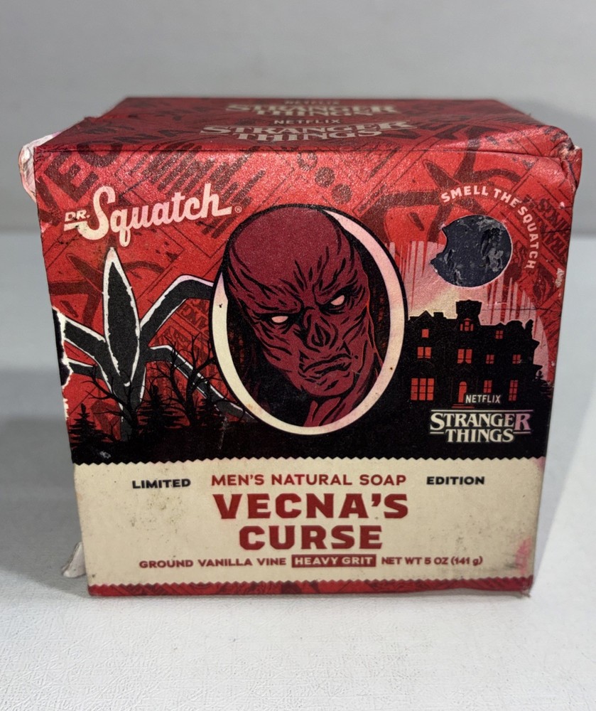 2 Dr Squatch Strange Things, Vecna's Curse, Limited Edition, Soap Bars, New