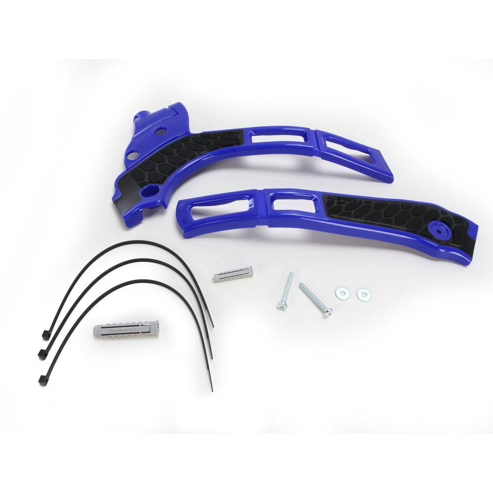 Acerbis Blue/Black X-Grip Frame Guards - 2464741034
