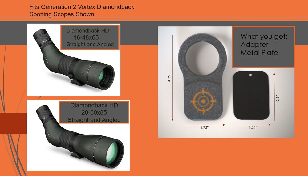 Magnetic Digiscope Adapter for Vortex Diamondback
