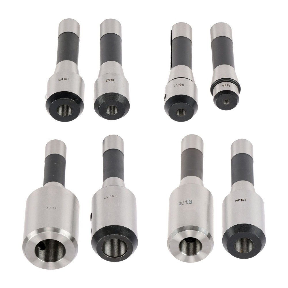 8PC R8 Precision End Mill Tool Holder Set for Milling Machine 202-5310