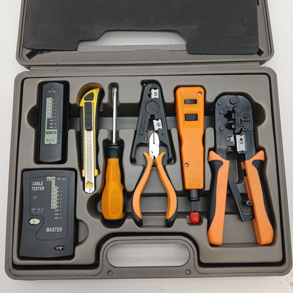 Network Cable Installation   Tool Kit New In Box