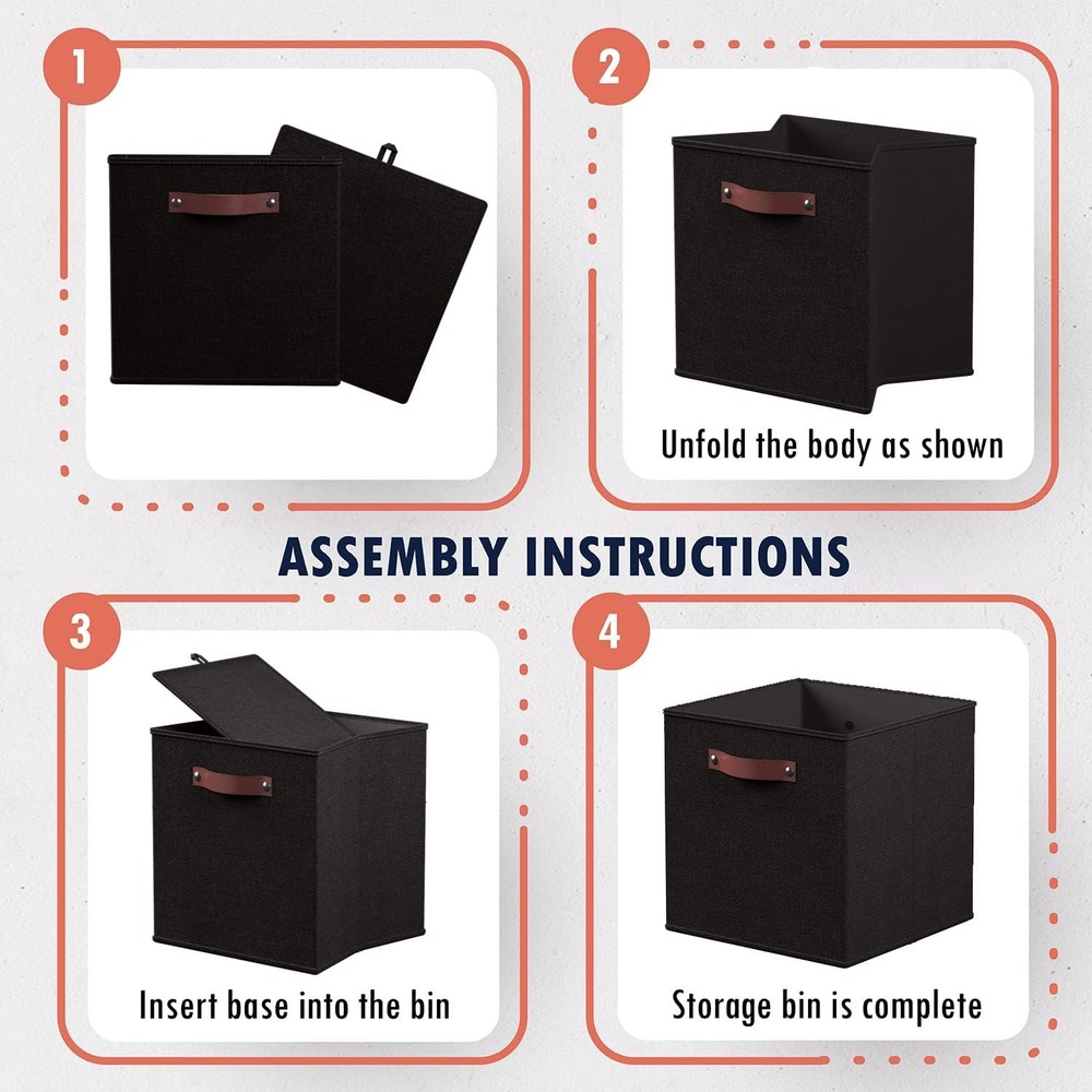 13 x 15 x 13 Karaks Storage Cube Storage Box, Foldable Storage Box
