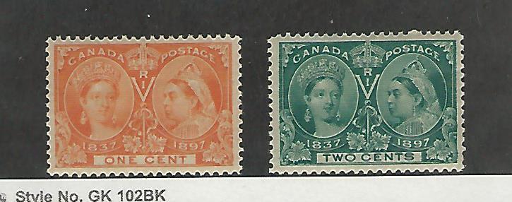 Canada, Postage Stamp, #51-52 Mint LH, 1897, JFZ