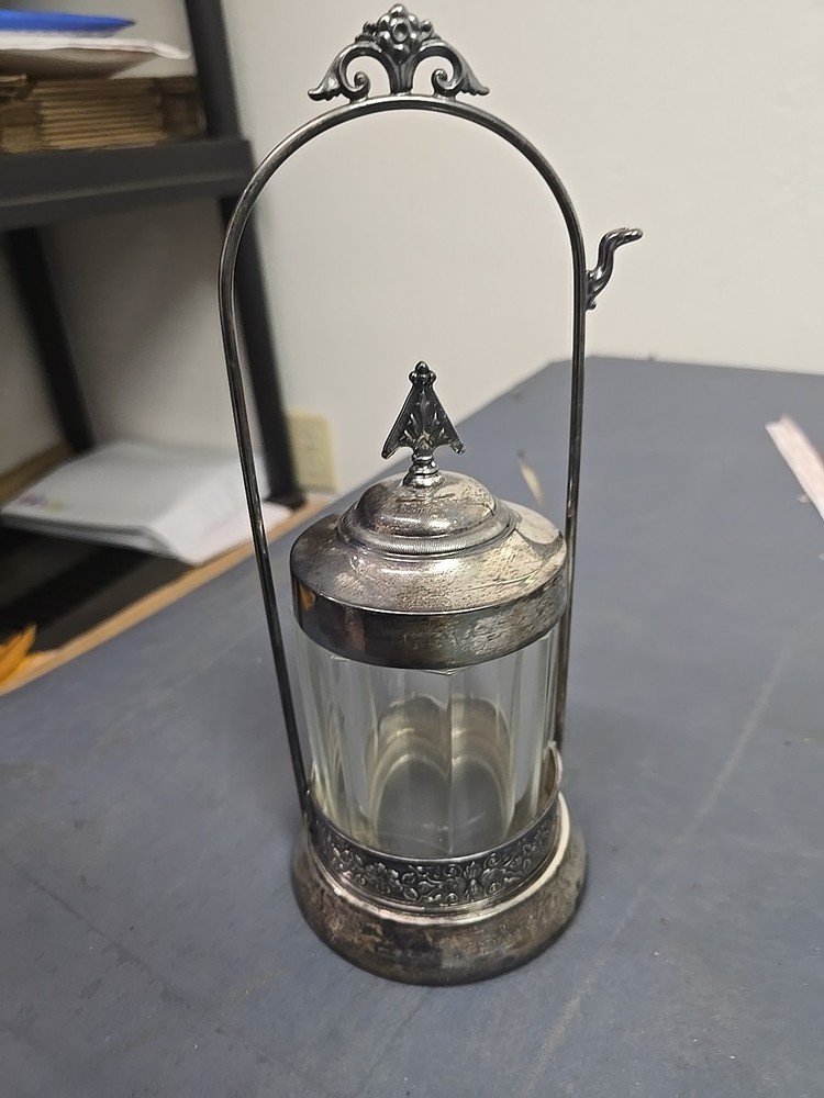 Vintage Silverplate Pickle Castor