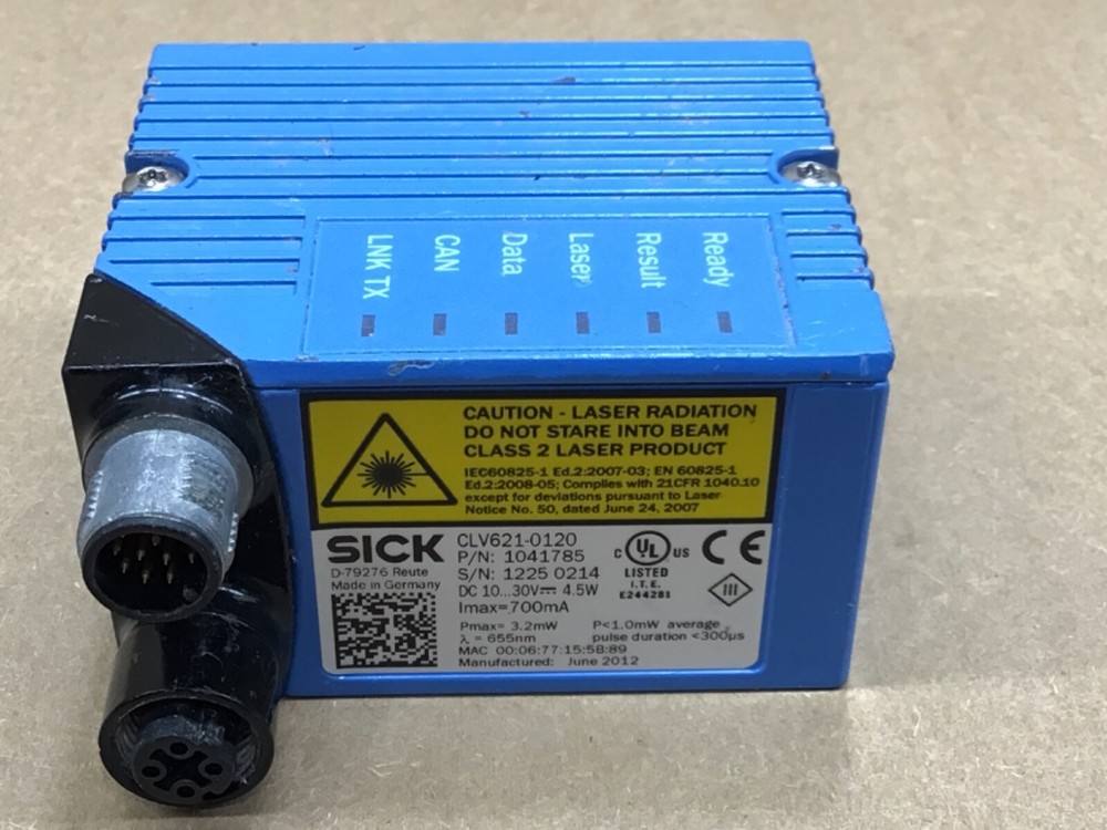 SICK CLV621-0120 1041785 BARCODE SCANNER SENSOR #4008K63