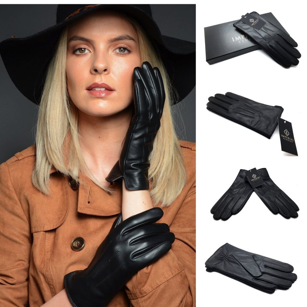 LADIES LEATHER 3 POINTER GLOVES
