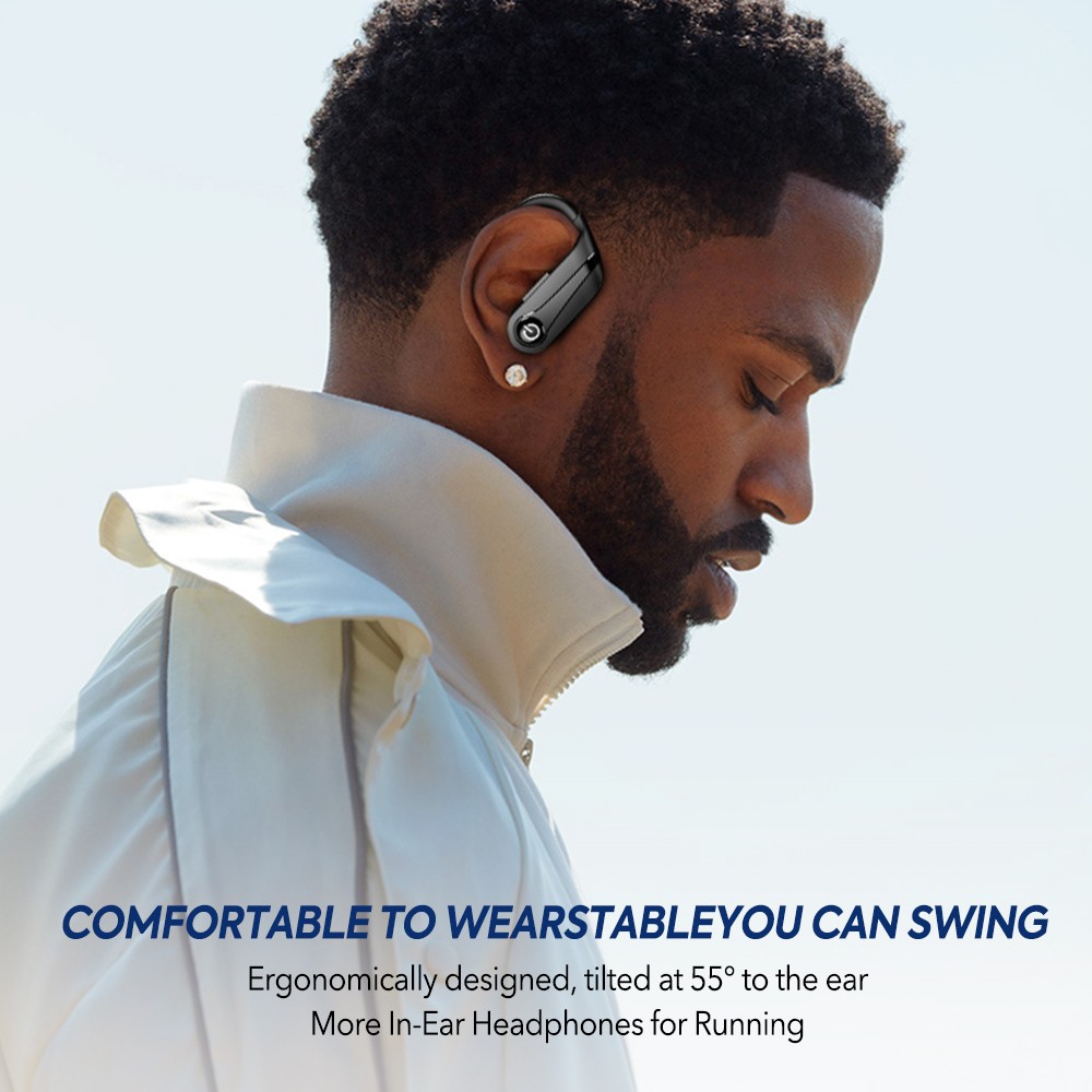 Mpow Bluetooth 5.3 Headset TWS Wireless Earphone Ear Hook For All Phone Android