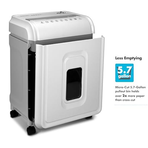 High-Security 12-Sheet Micro-Cut Paper/CD 12-Sheet MicroCut 60-Min Run Time