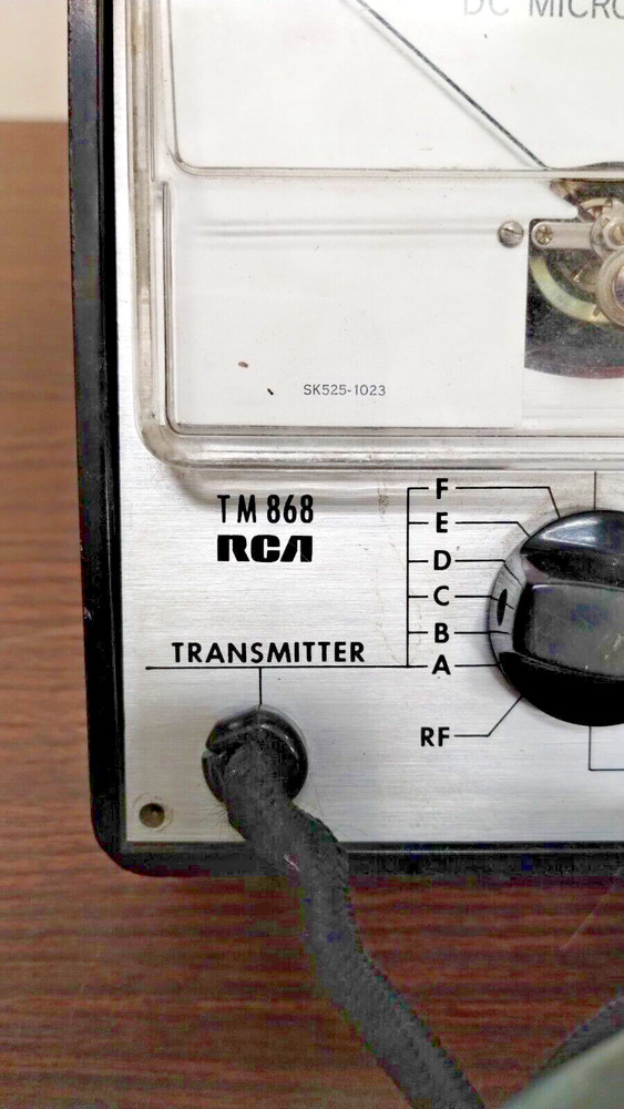 RCA TM868 Transmitter/Receiver Microamperes Meter - VINTAGE