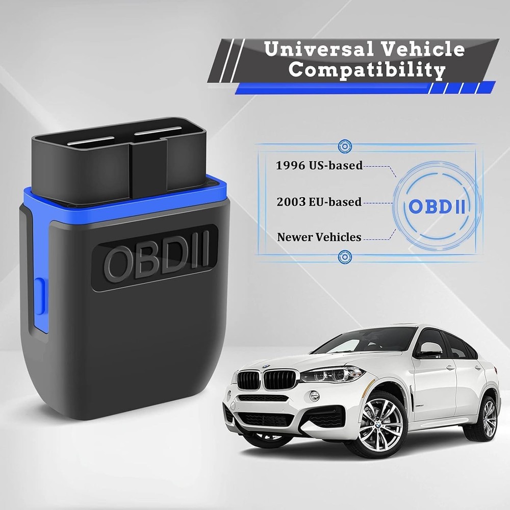 OBD2 Bluetooth 4.0 Scanner Car Code Reader for iPhone iOS Black&Blue