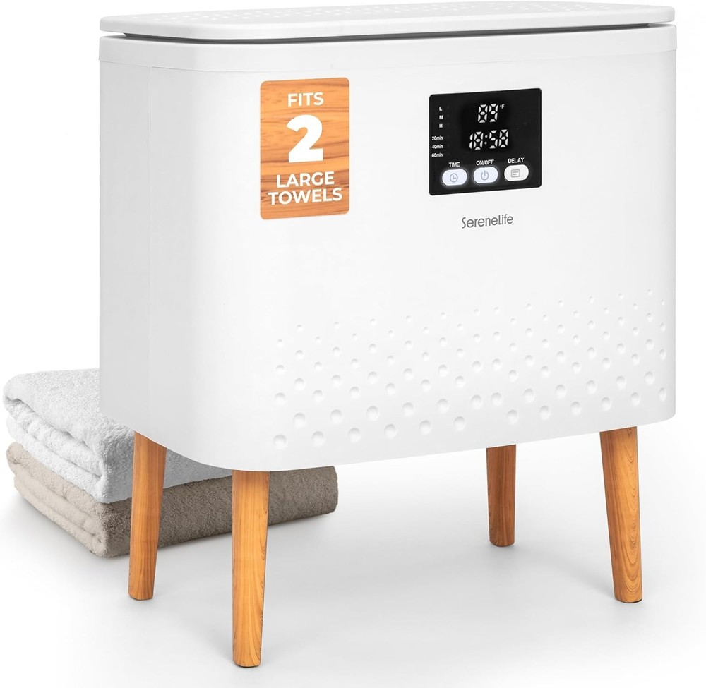 Effortless Towel and Blanket Warmer - Adjustable Settings & Compact Design