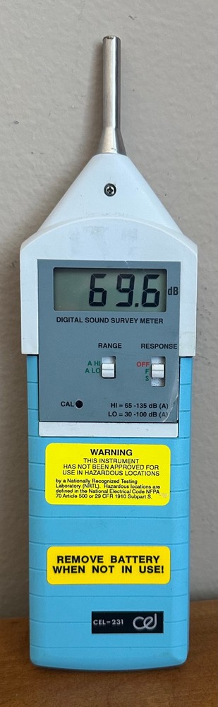 Casella CEL Instruments CEL-231 Digital Sound Meter Survey