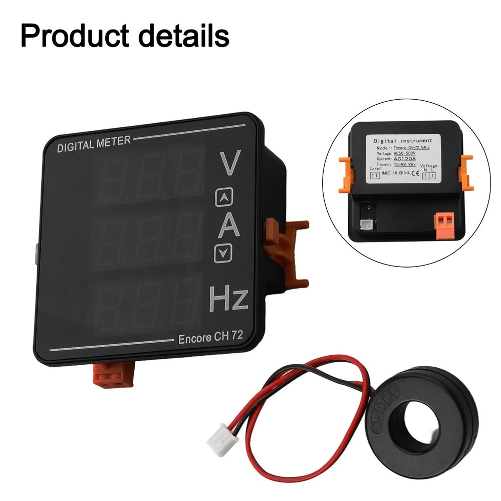 Easy to Read Digital Display AC Meter for Accurate Frequency Measurement