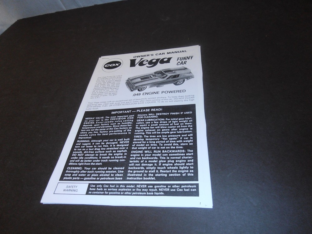 Cox Vega Manual Copy