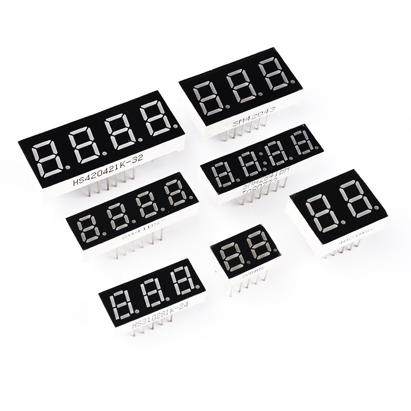 0.28/0.36/0.4/0.56/0.8" Red led Display 7 Segment Common Cathode/Anode 1-4 Bit