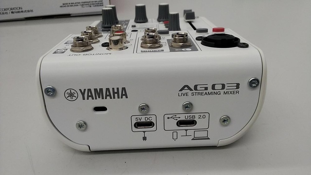 Yamaha AG03 MK2 Compact Mixer USB Audio Interface 3-Channel Mixing Console