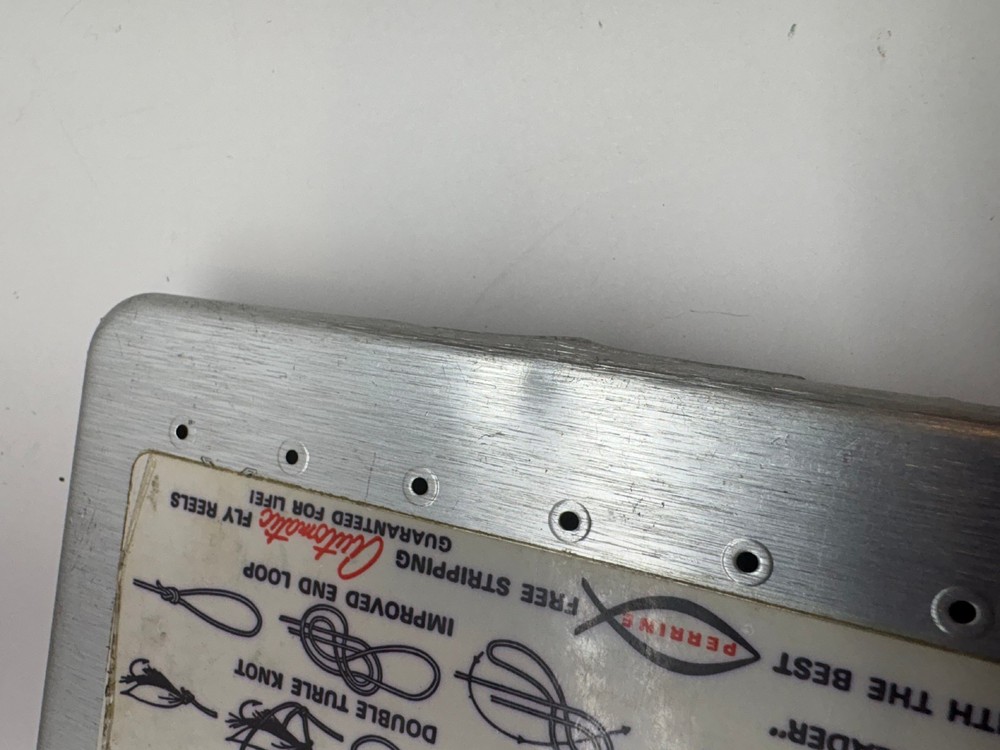 Vintage Perrine #92 Aluminum Fly Box