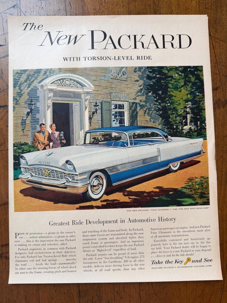 Vintage 1950s Studebaker Packard Original Advertisement