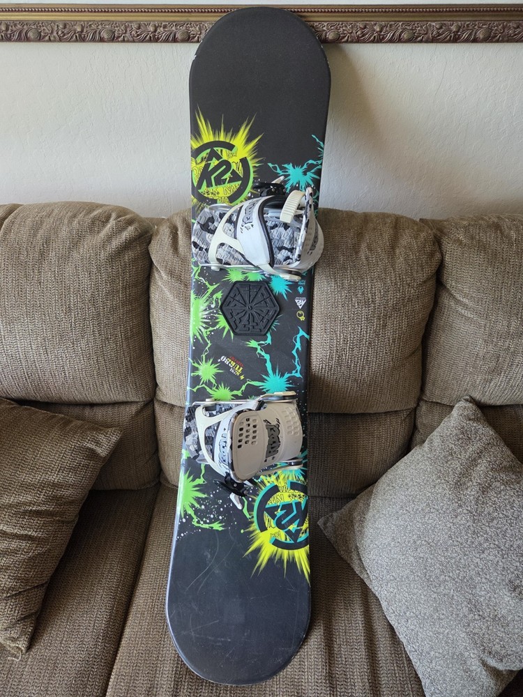 K2 Mini Turbo Snowboard 120cm Original Bindings