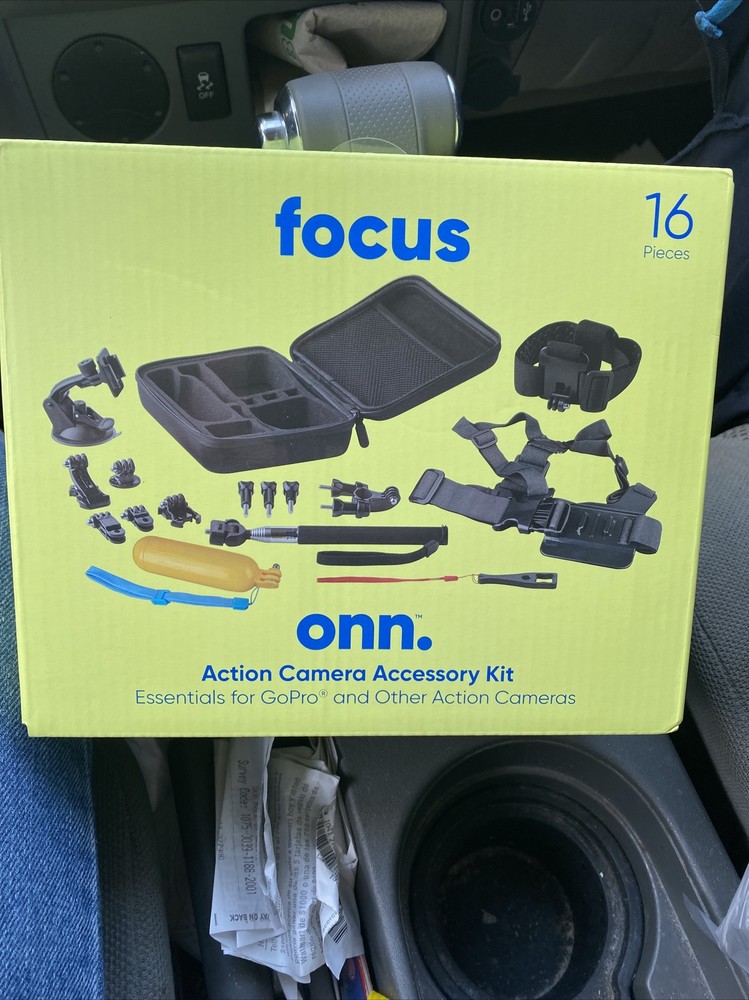 Focus Onn. Action Camera Accessory Kit- Essentials for GoPro® and others NEW!!