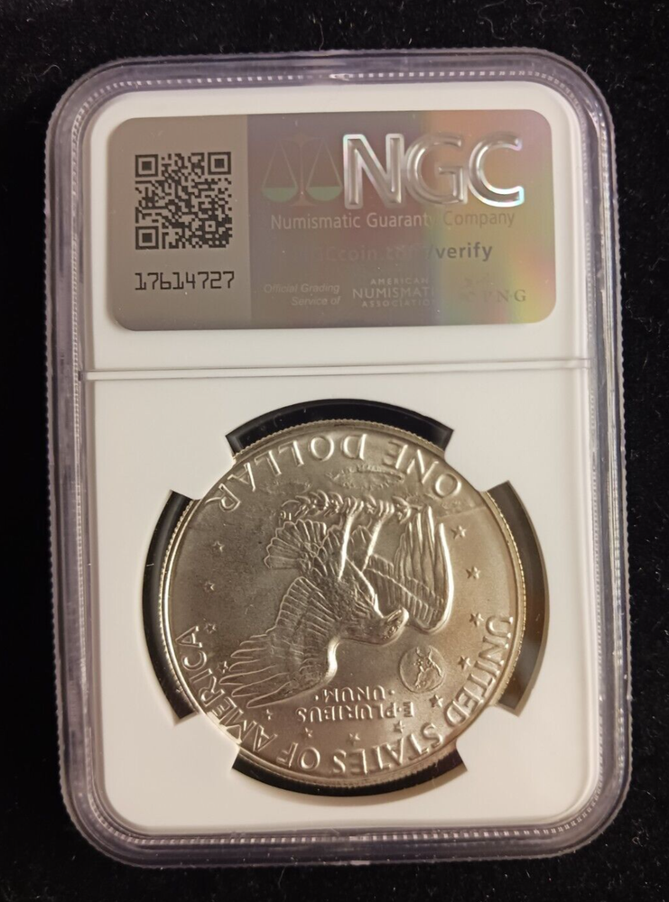 1973(S) Silver $1 NGC MS 66 Ike Dollar Coin